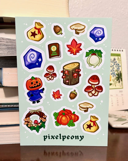 Animal Crossing 5x7” Seasonal Themed Matte Sticker Sheet