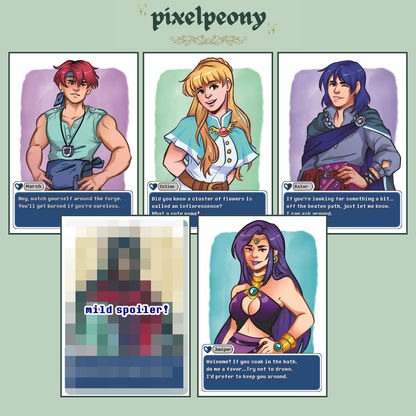 Fields of Mistria - NPC ChatBox 5x7 Prints