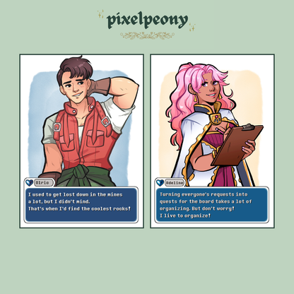 Fields of Mistria - NPC ChatBox 5x7 Prints