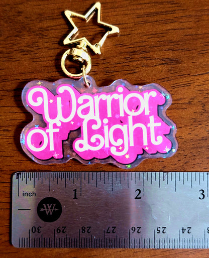 Final Fantasy XIV Warrior of Light 3" Holographic Keycharm