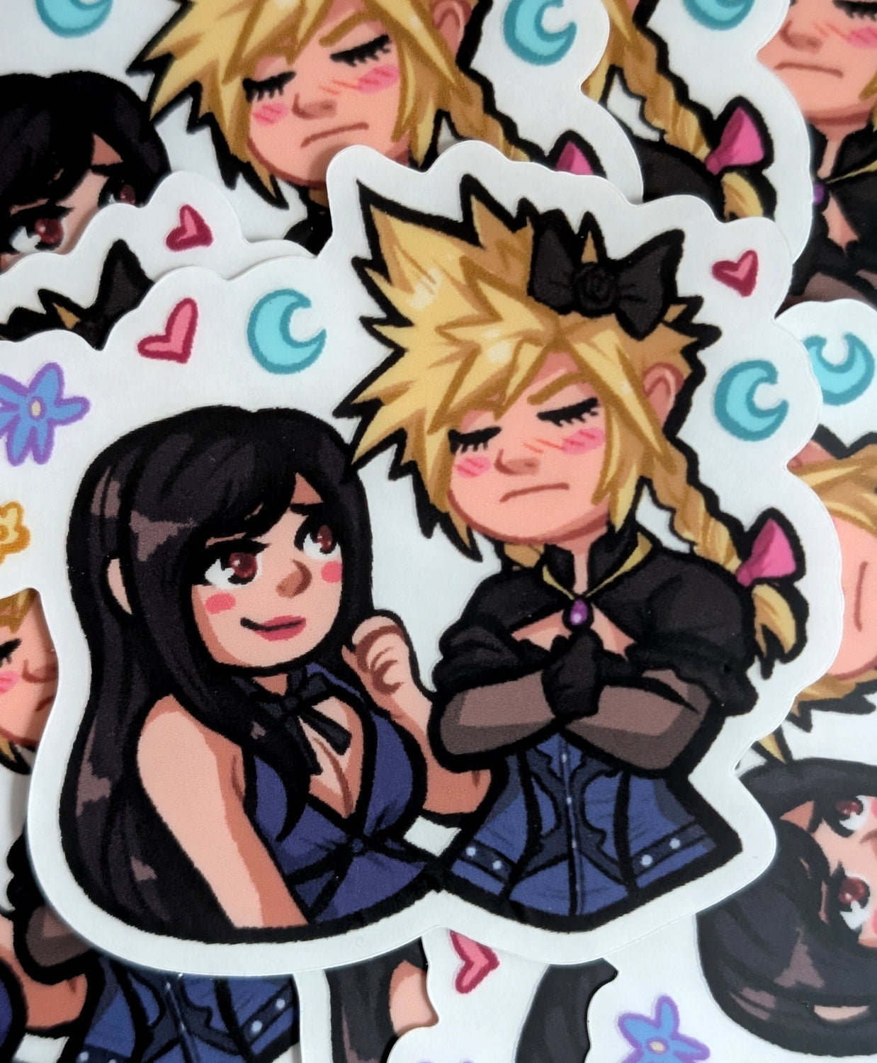 FF7 Wallmarket 3" Clear Vinyl Sticker