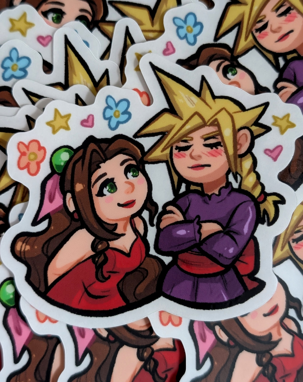 FF7 Wallmarket 3" Clear Vinyl Sticker