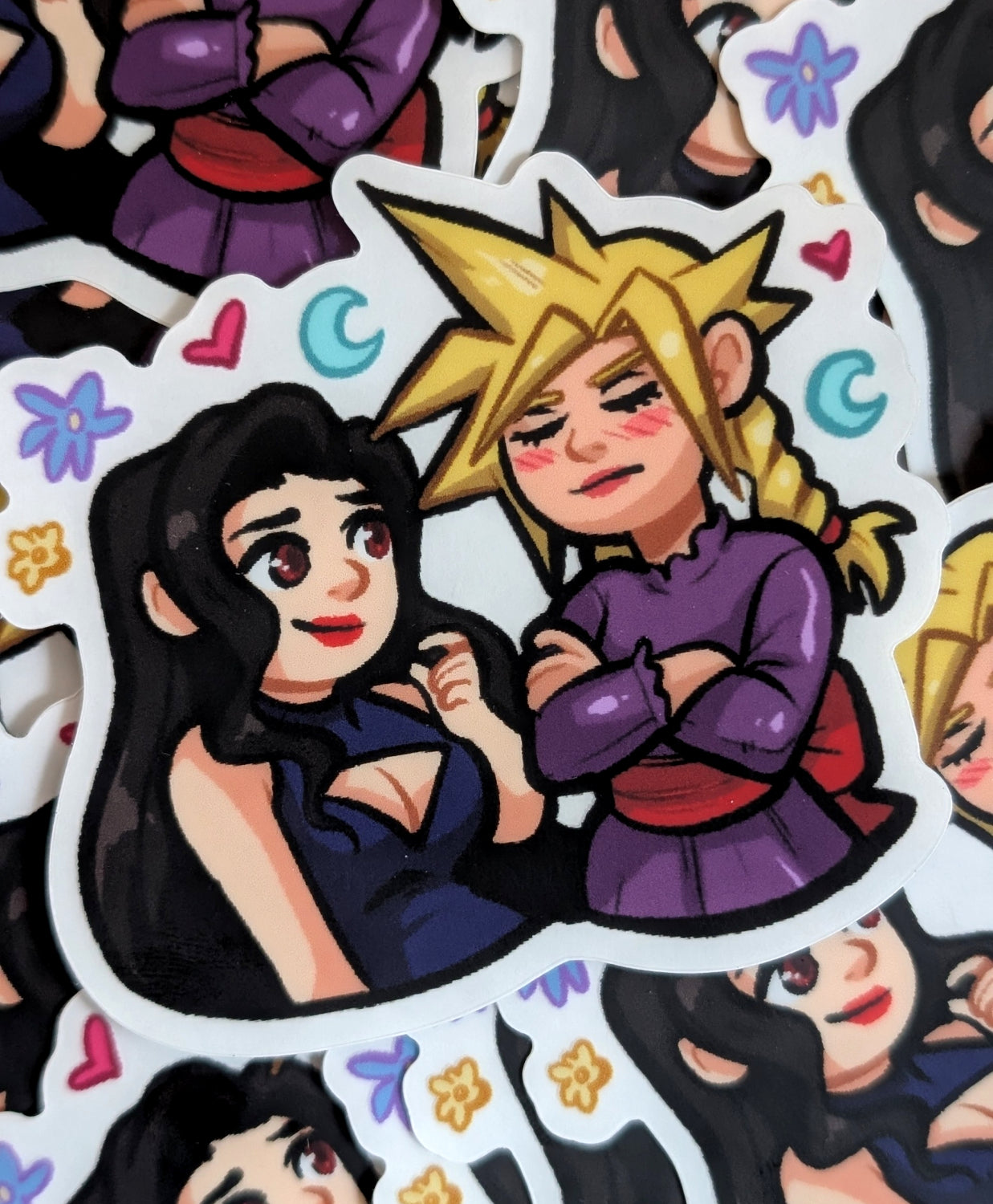 FF7 Wallmarket 3" Clear Vinyl Sticker