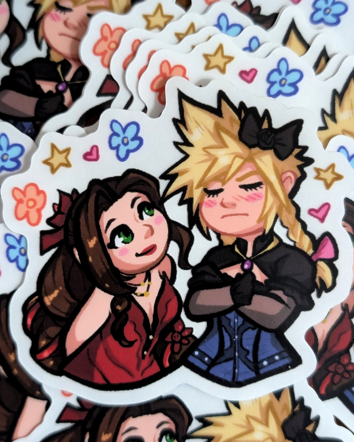 FF7 Wallmarket 3" Clear Vinyl Sticker