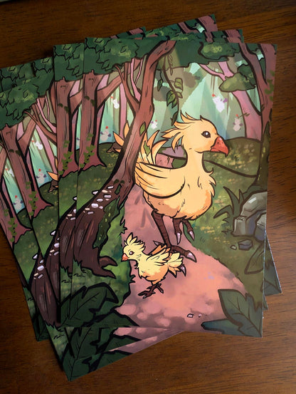 Chocobo 4x6" Print Postcard