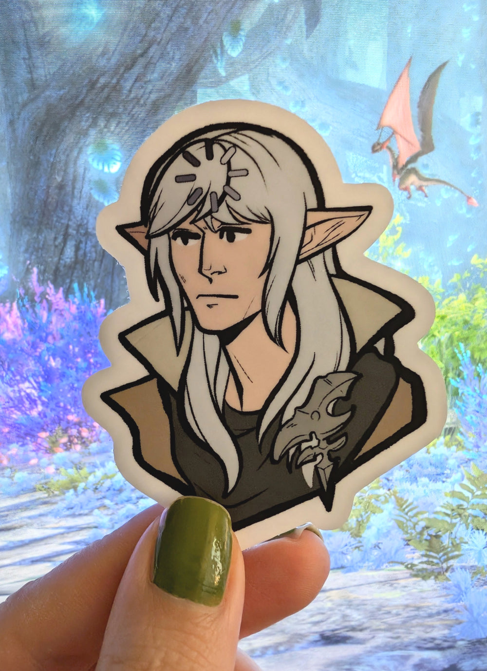 Final Fantasy XIV Estinien 3" Matte Sticker