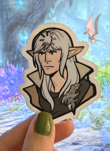 Final Fantasy XIV Estinien 3" Matte Sticker
