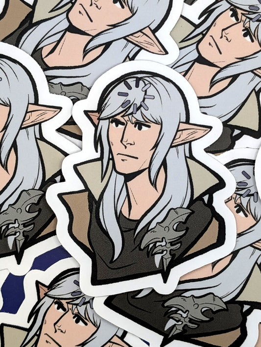 Final Fantasy XIV Estinien 3" Matte Sticker