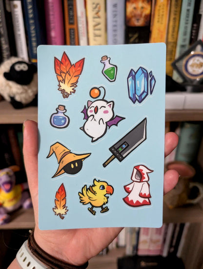 Final Fantasy 4x6" matte sticker sheet