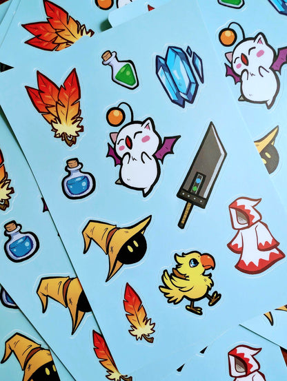 Final Fantasy 4x6" matte sticker sheet