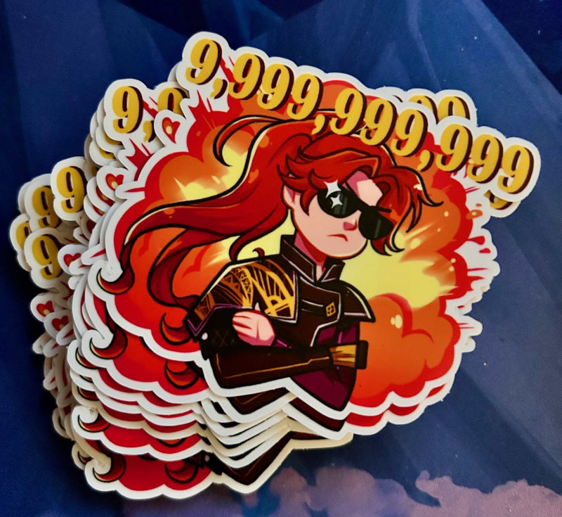 Clair Obscur Expedition 33 Maelle Uncapped Damage 3" Matte Sticker