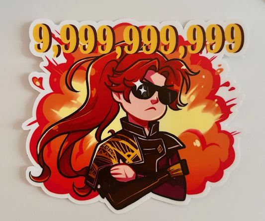 Clair Obscur Expedition 33 Maelle Uncapped Damage 3" Matte Sticker