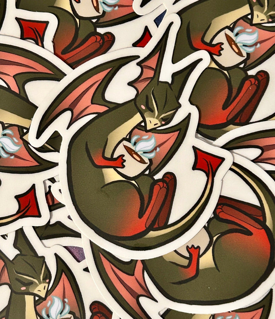 Final Fantasy XIV Midgardsormr Minion 2.5" Matte Sticker