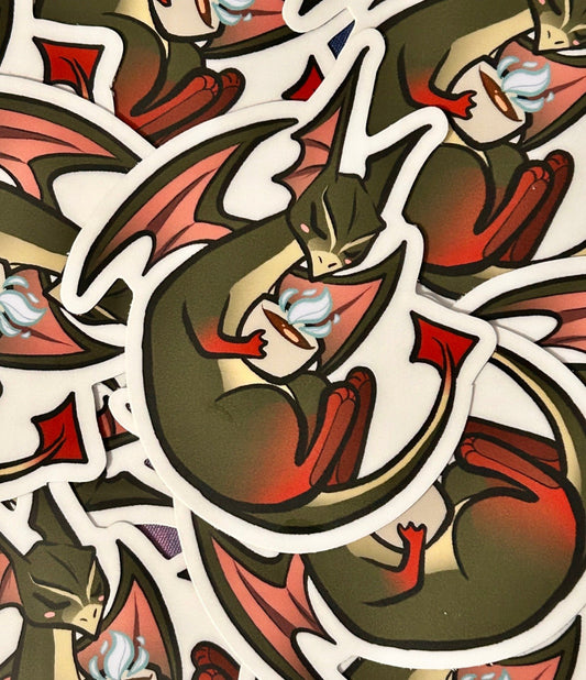 Final Fantasy XIV Midgardsormr Minion 2.5" Matte Sticker