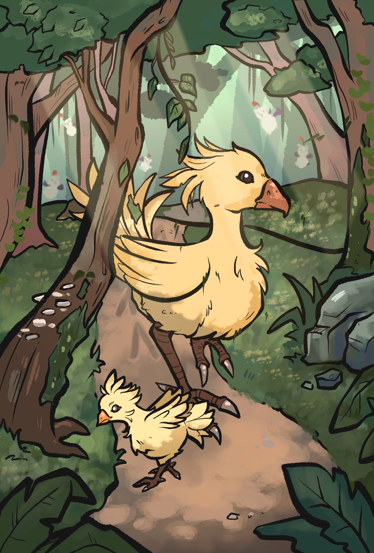 Chocobo 4x6" Print Postcard