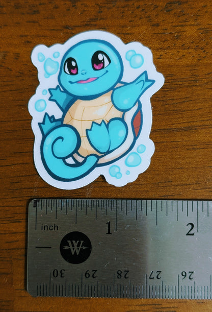 Squirtle 2" Clear Matte Sticker [Mail Club]