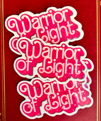 FFXIV FF14 Final Fantasy XIV Warrior of Light 3" Holographic Pink Sticker